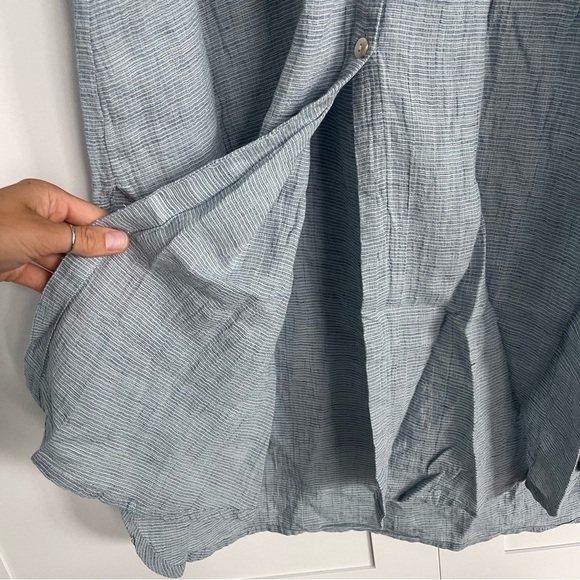 WRAP London NWT Long Sleeve Lightweight Linen Midi Maxi Summer Dress 10, M/L - Picture 9 of 11